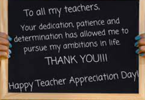 Thank you, Teachers! 