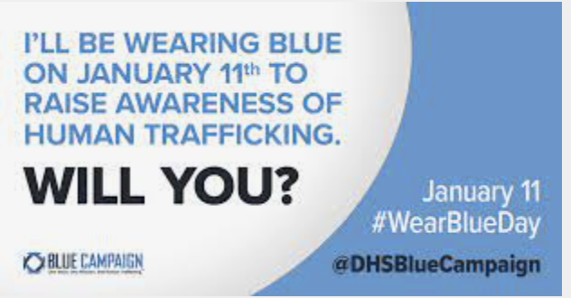 Wear Blue on January 11