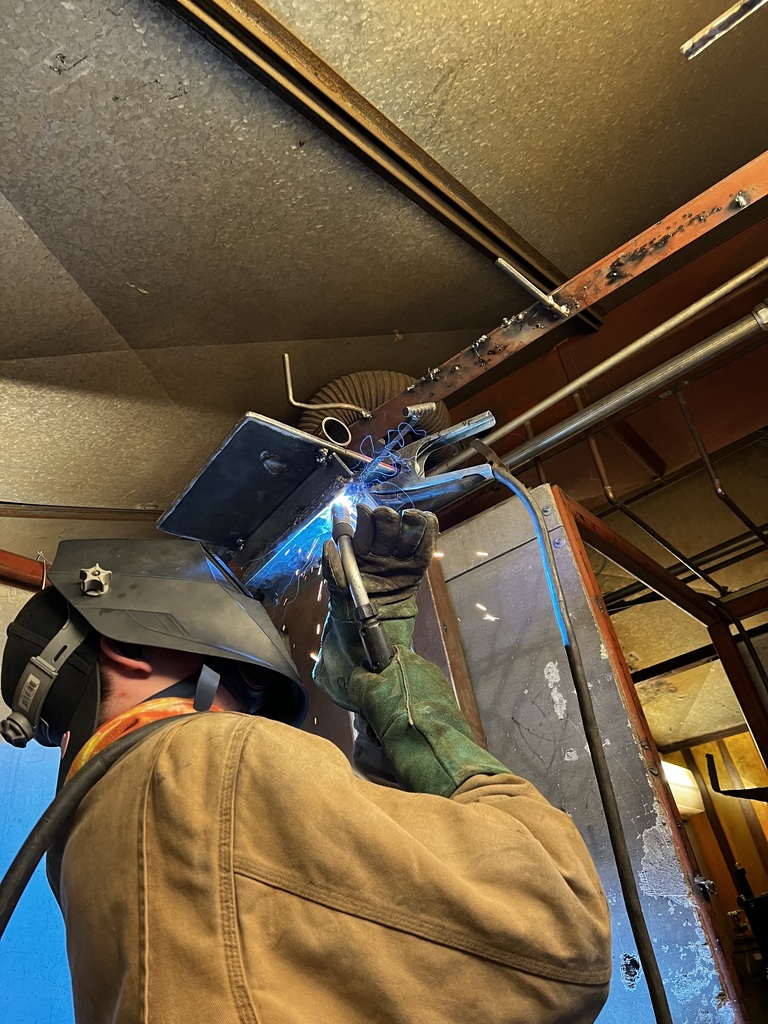 Overhead welding